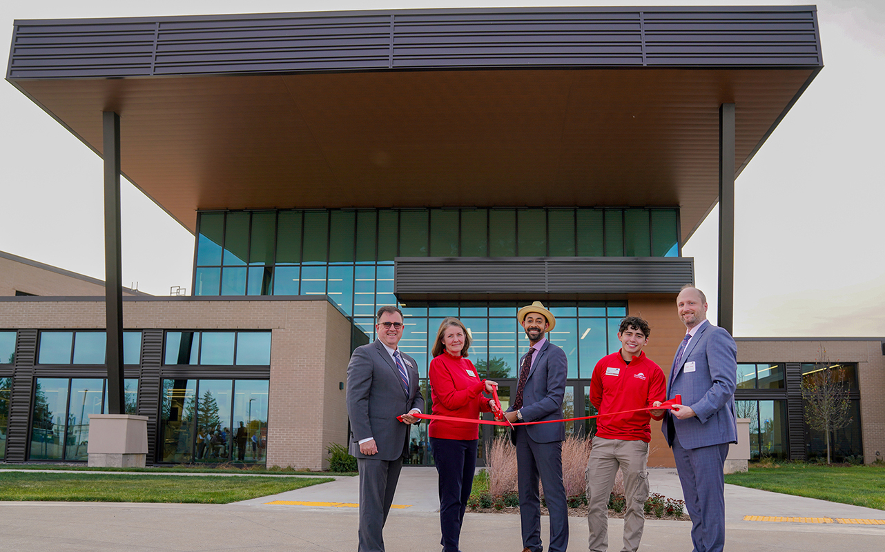 Science & Technology Center ribbon cutting