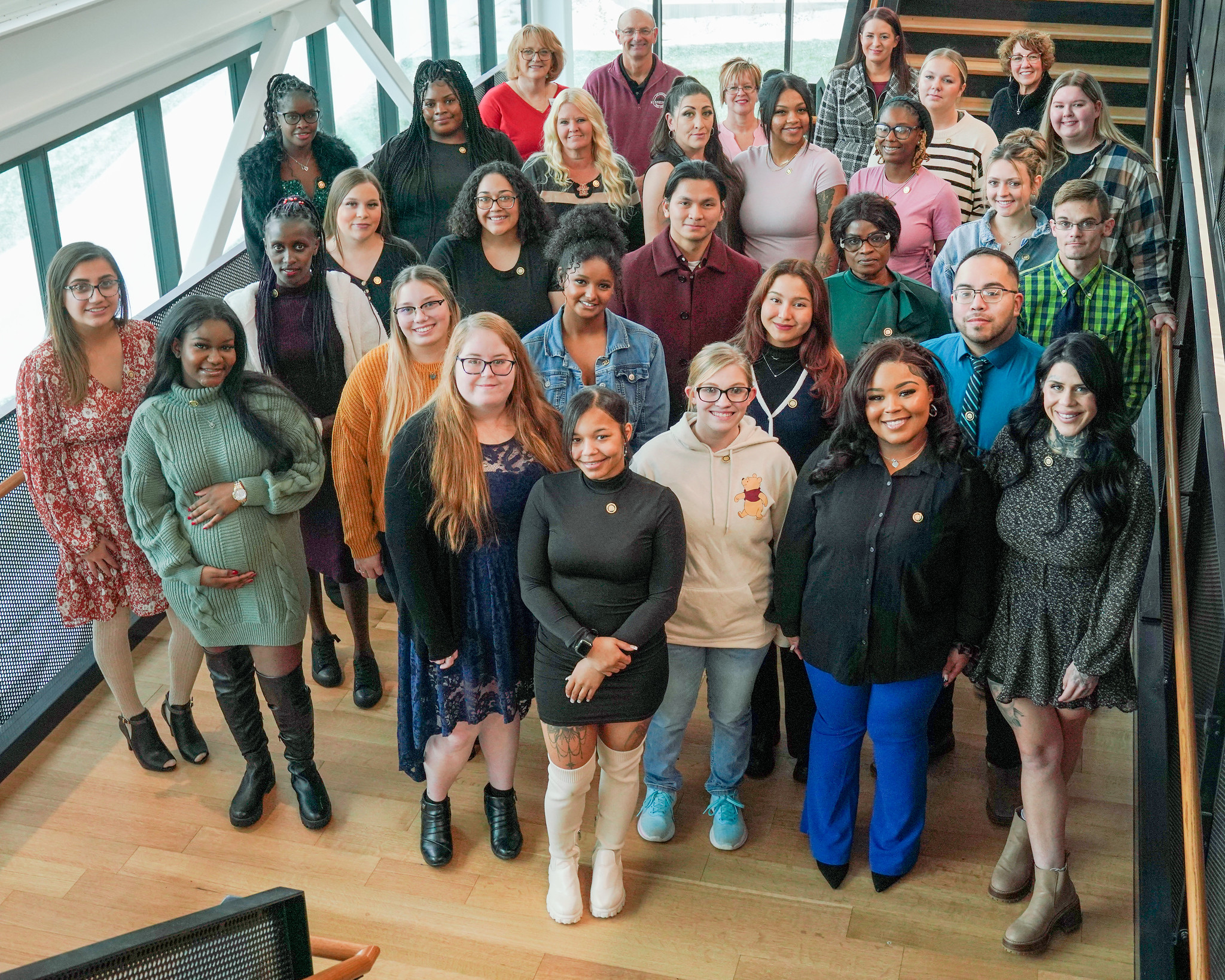 Group photo of CNA course completers