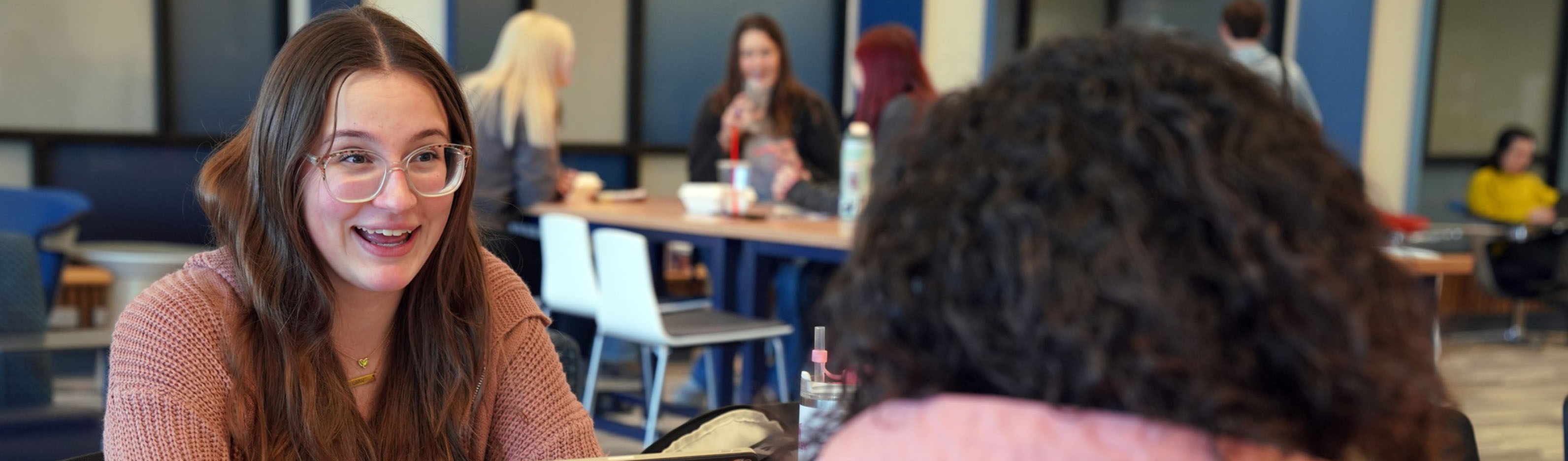 Students in Student Center