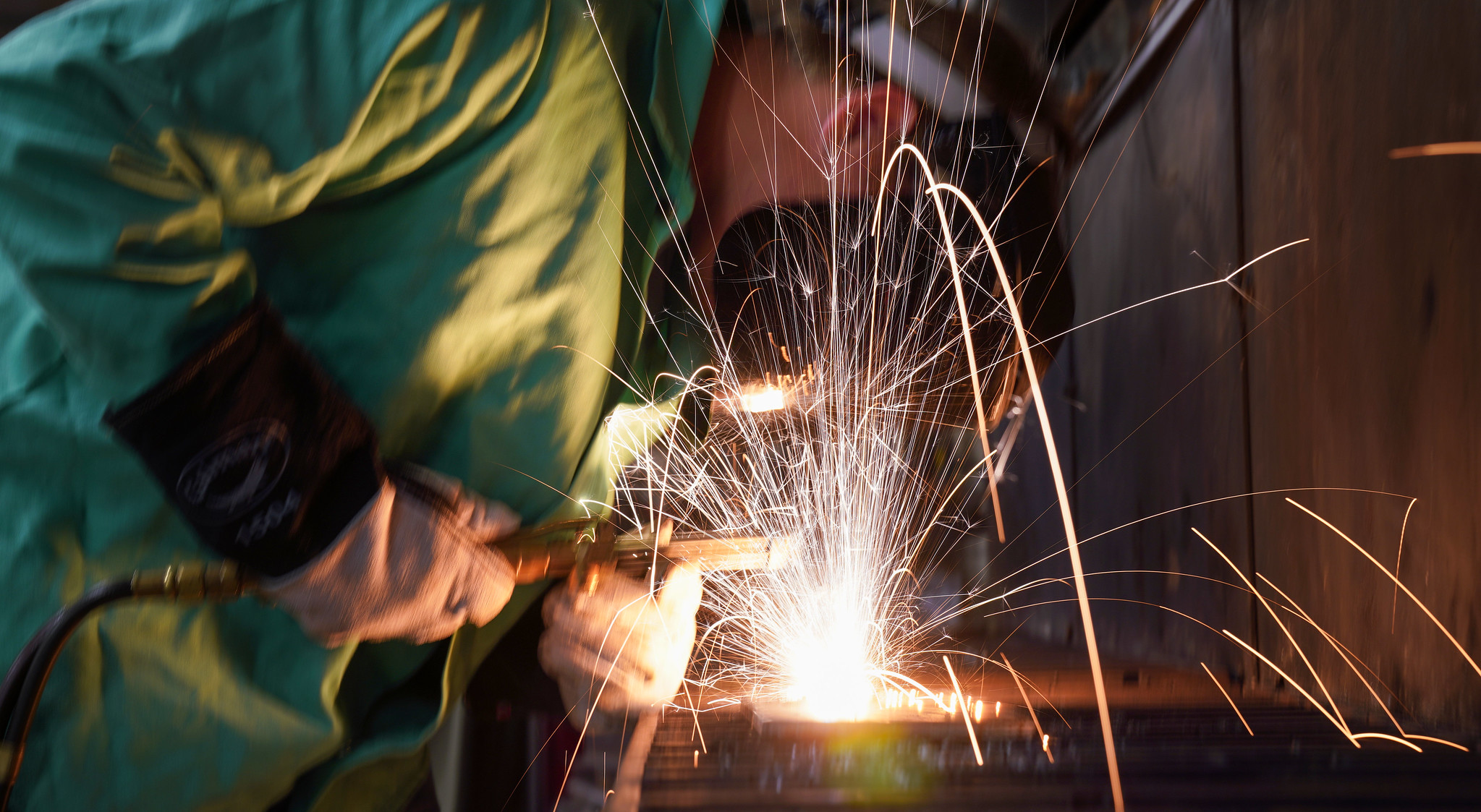 Person welding