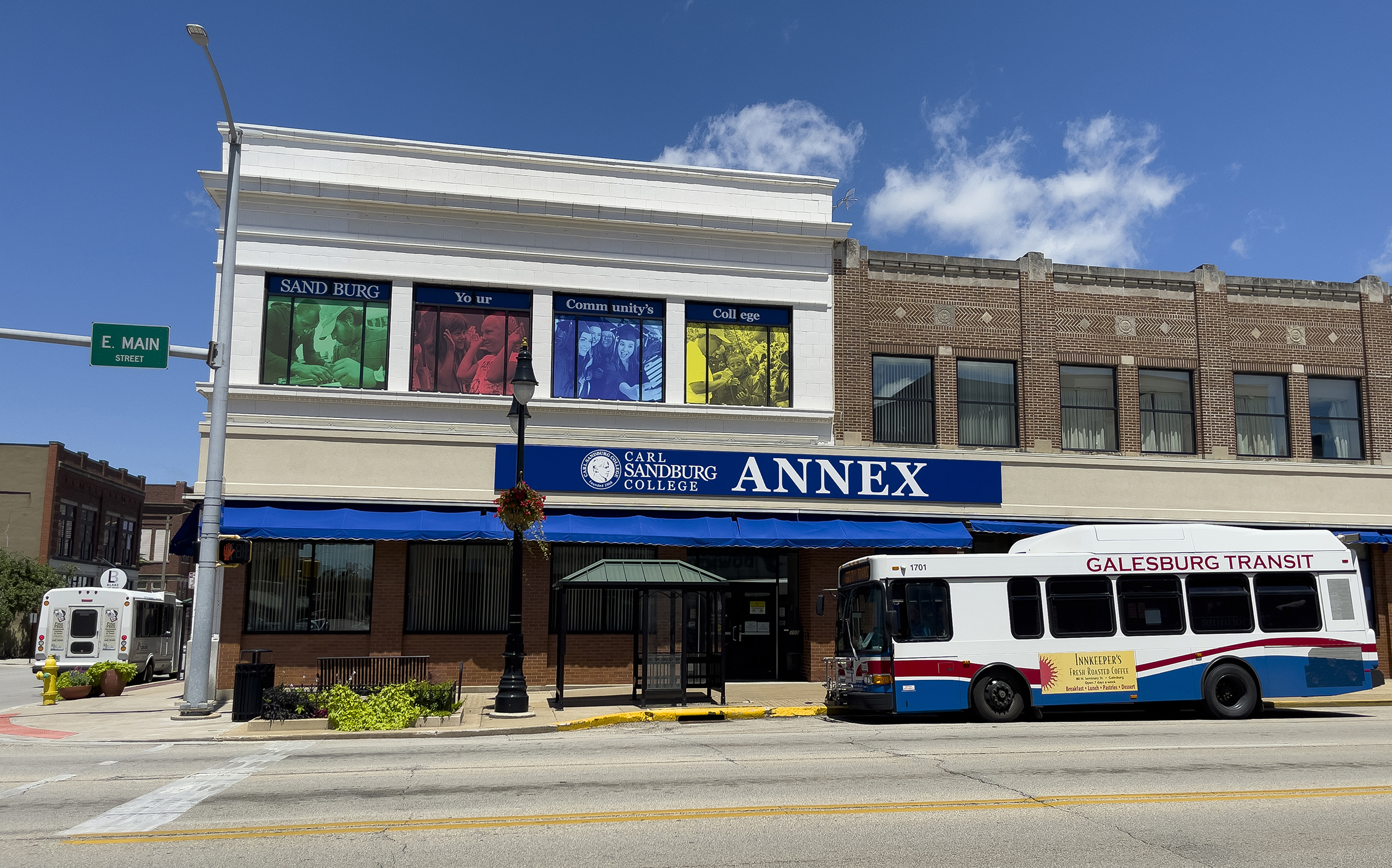Exterior of Sandburg Annex