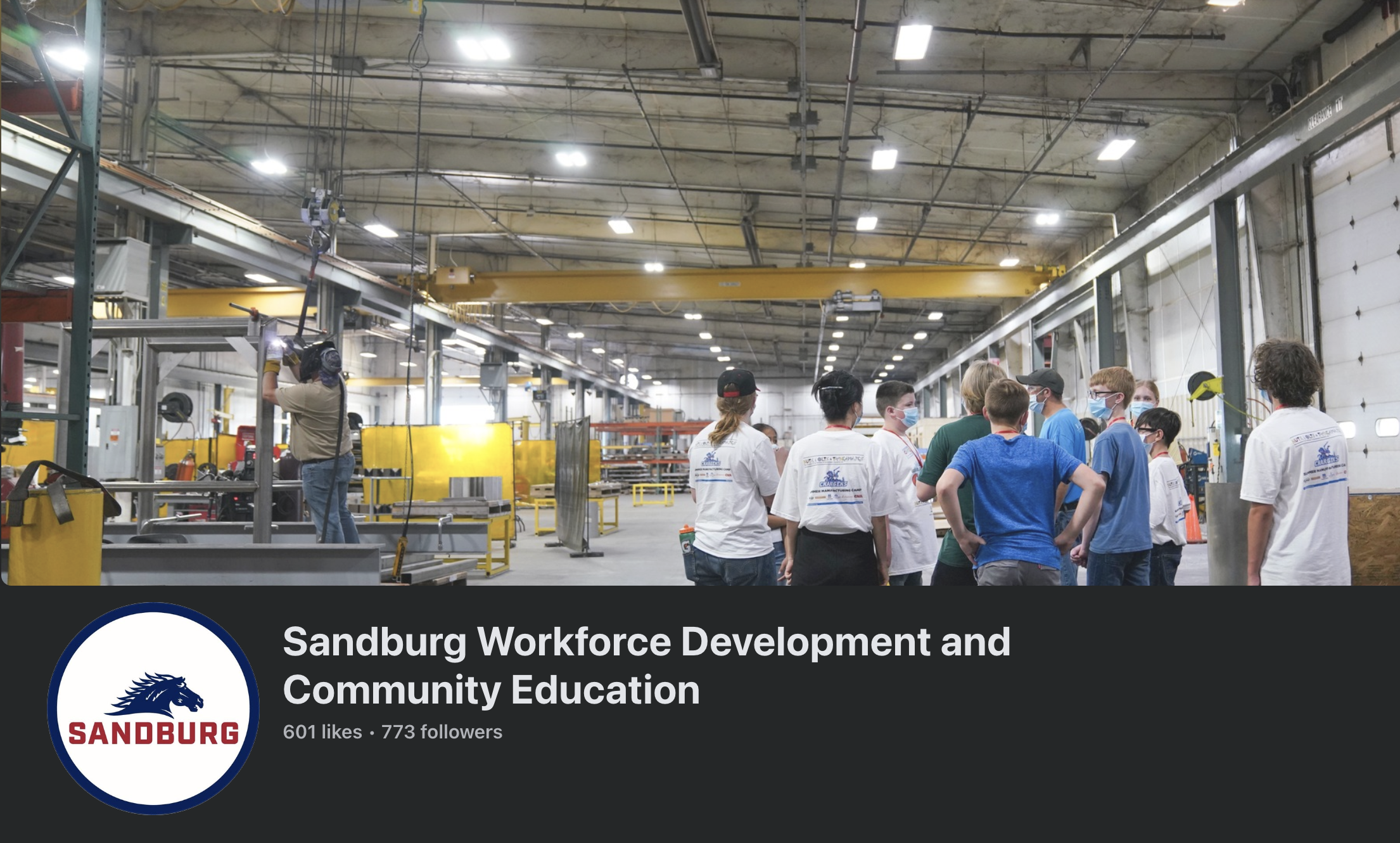 People at a factory on a tour