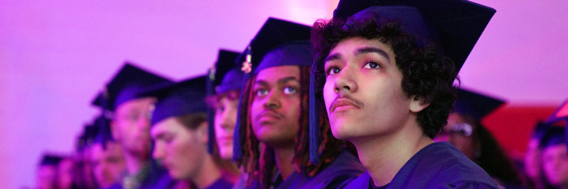 Sandburg graduates sitting