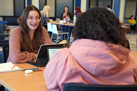 Students in Student Center